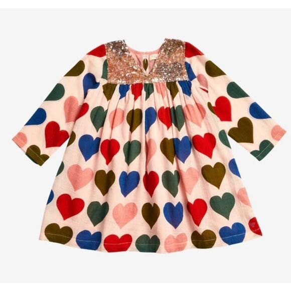 NWOT PINK CHICKEN GIRLS' COURTNEY DRESS, $76 2T C1 - Picture 1 of 7